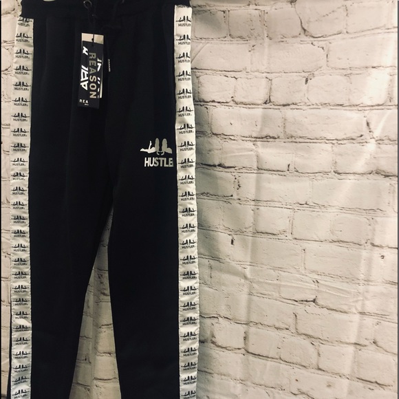 🎊HP🎊🔥Reason🔥Unisex🔥Logo Tape Joggers🔥Measurements in Pics🔥 - Picture 6 of 16
